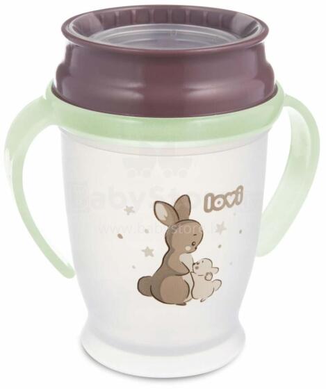 LOVI 1/610 Puodelis 360 250ml Night&amp;Day Rabbit