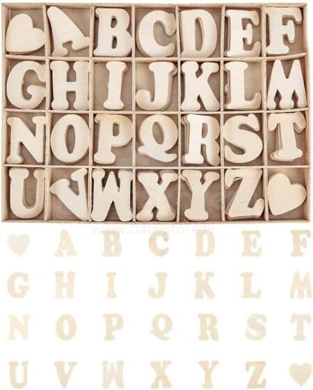 Wooden Letters A-Z  Art.23676 Medinis laiškas, 1 vnt.