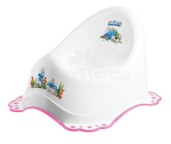MALTEX Potty 2K Smurfs balta/rožinė