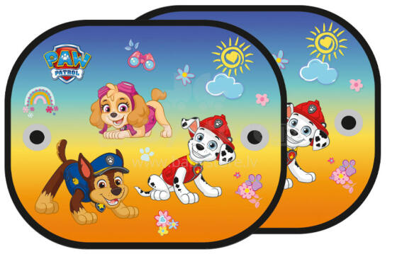 MARKO STPP-011 Paw Patrol skydelis nuo saulės 2 vnt geltonas