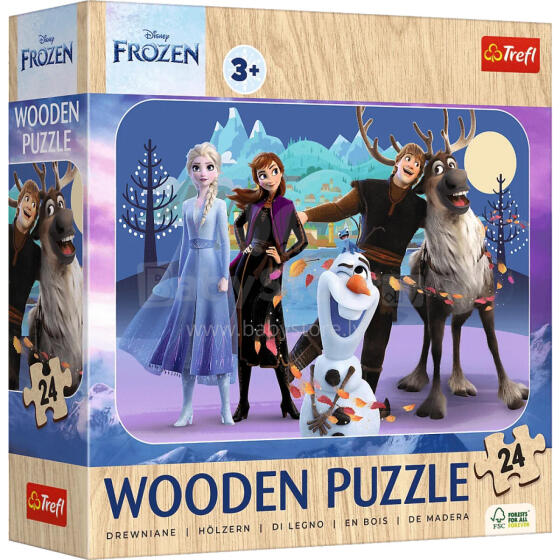 KRAINA LODU *24* PUZZLE DREWNIANE