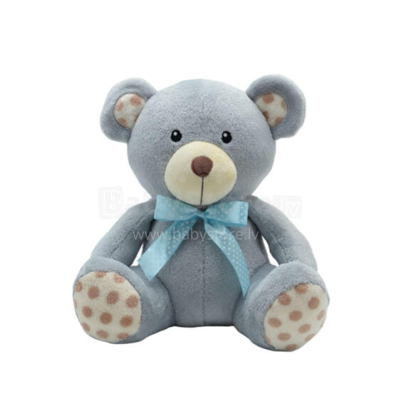AXIOM 9479 Teddy Bear Dots pilka 30 cm