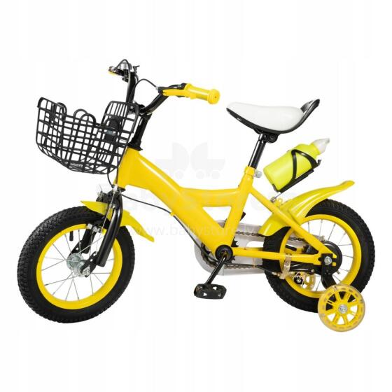 Kids Bike Wheels Collas 12' Yellow Art.238297  Vaikų dviratis su dviračiu