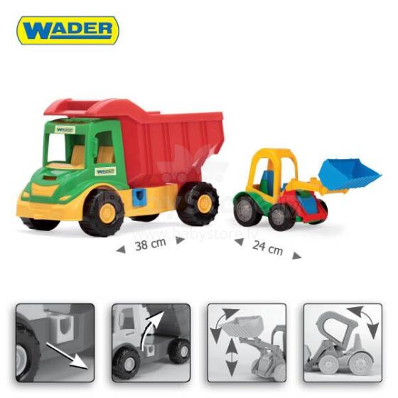 WADER 32210 Multi Sunkvežimis su Buggy Buldozeriu