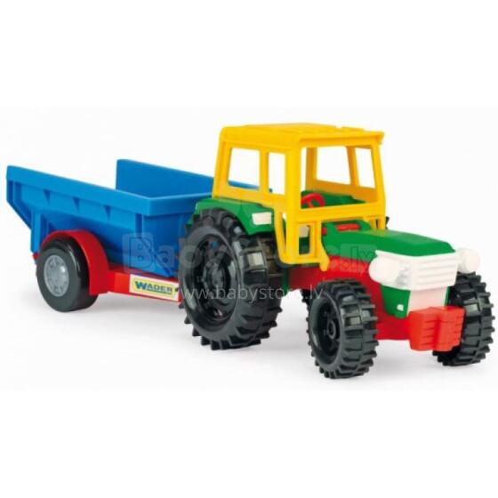 WADER 35001 spalvoti automobiliai - Traktorius su priekaba