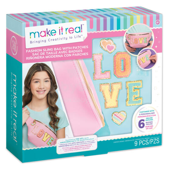MAKE IT REAL DIY rankinė su aplikacijomis