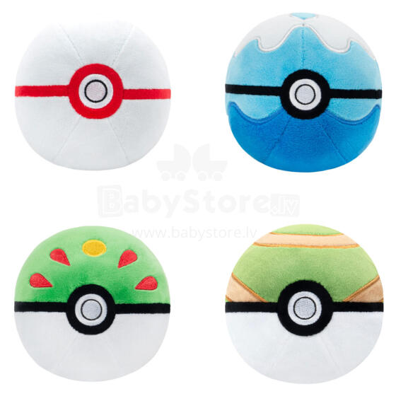 POKEMON W2 Pliušinis žaislas Poké Ball, 12 cm