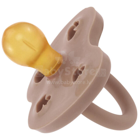 Hevea Round Stars Moon  Art.239414 Tan Beige Anatominis / ortopedinis latekso jaukas 3-36 mėn