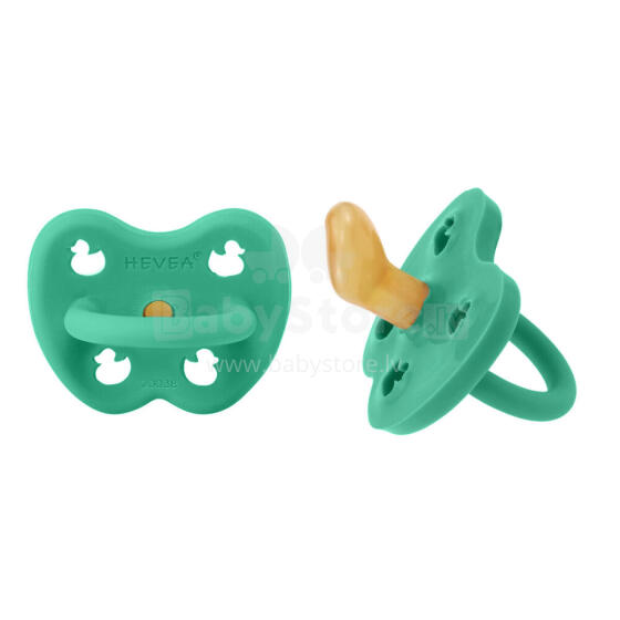 Hevea Natural Rubber Pacifier Anatomical Art.239430 Pop of Green Anatominis / ortopedinis latekso jaukas 3-36 mėn