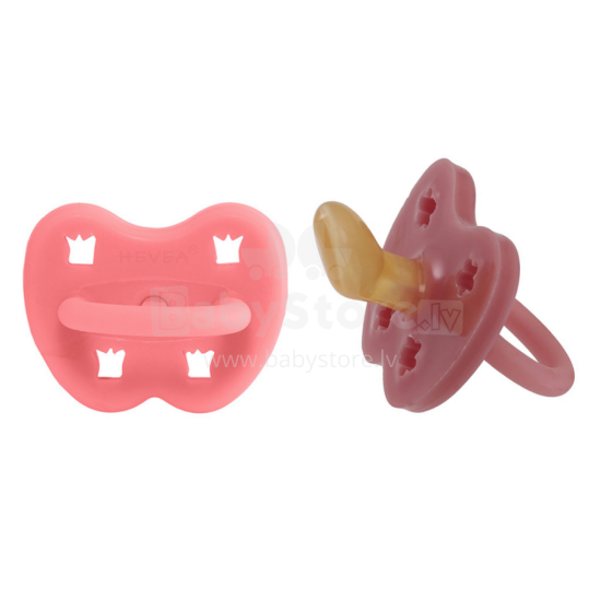 Hevea Natural Rubber Pacifier Anatomical Art.239434 Lychee/Guava Anatominis / ortopedinis latekso jaukas 3-36 mėn
