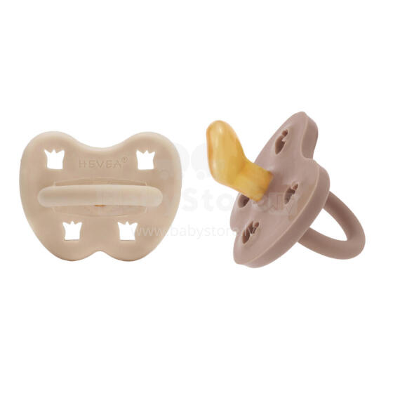Hevea Natural Rubber Pacifier Anatomical Art.239442 Sandy nude/Tan beige  Anatominis / ortopedinis latekso jaukas 3-36 mėn