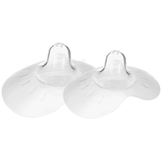 Lorelli Breast Shield Art.1022078 silikoninės spenelių apsaugos 2vnt (standartinio dydžio)