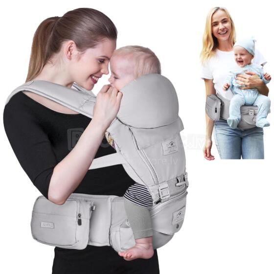 Fruiteam Baby Carrier 6 in 1 Art.239834 Light Grey  kengūros krepšys nuo 3 iki 9 kg