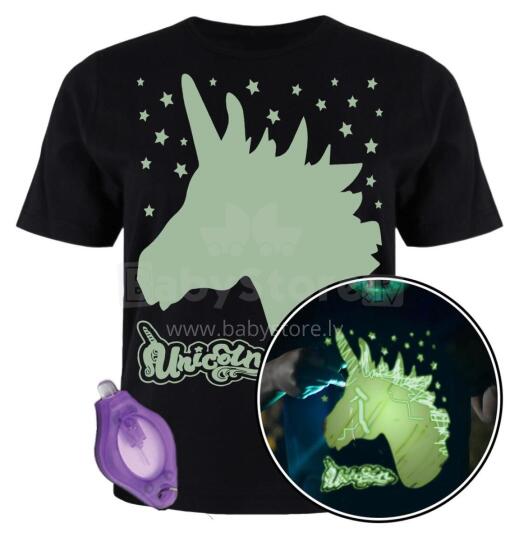 Splat Planet T-Shirt Unicorn Art.SPG0011  Детская футболка (светится в темноте)