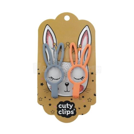 Cuty Clips Bunny  Art.CL0011 Originalus plaukų segtukas 2 vnt.