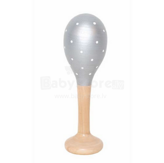 JaBaDaBaDo  Maraccas Art.M14095 Silver Medinės marakos - barškučiai 1 vnt.