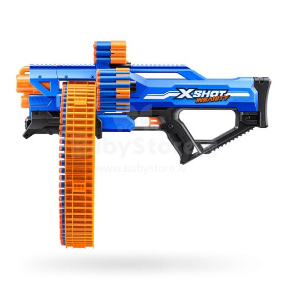 X-SHOT žaislinis šautuvas Mad Megga Barrel Blaster Insanity, 1 serija, 36609