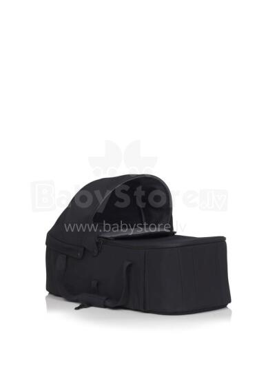 EASY GO Minkšta lopšys ECHO EBONY BLACK vežimėliui