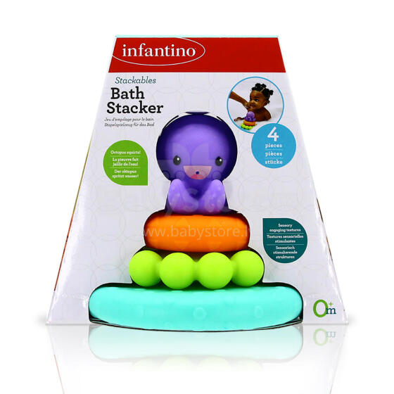INFANTINO „Stackables“ vonios piramidė