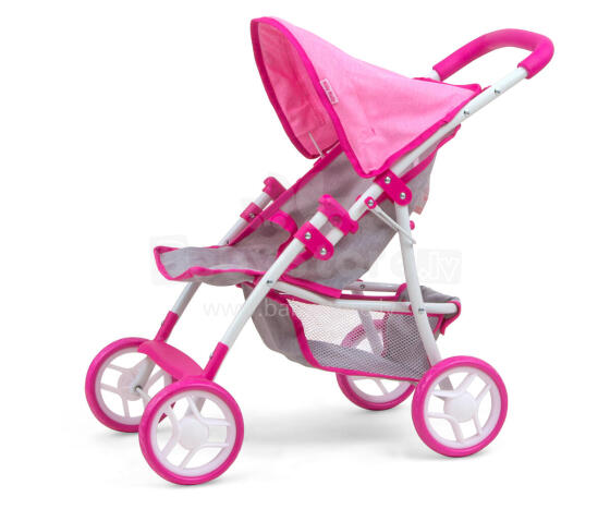 MILLY MALLY 2724 Natalie Prestige Pink Doll Vežimėlis