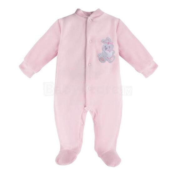 EWA 930026 NEWBORN Rožinė aksominė šliaužtinėlė 62