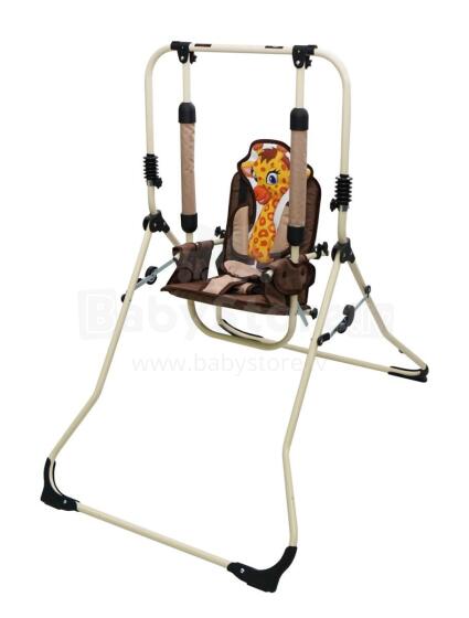 Kidsworld 2-in-1 Children Swing/Garden Swing Art.24233 2-ühes lastekiik, beebikiik, aiakiik, sise-/välistingimustes kasutatav beebikiik ja söögitool