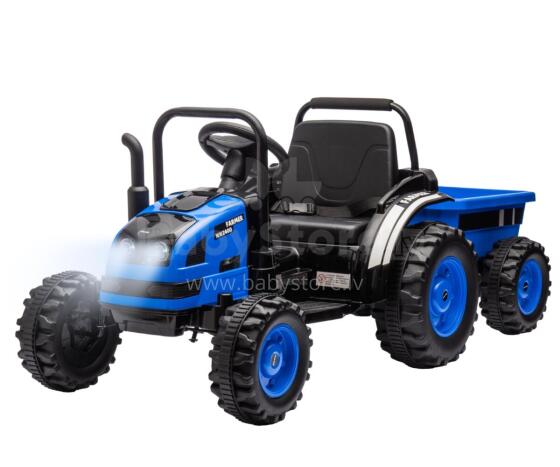 MILLY MALLY 5742 Akumuliatorinė transporto priemonė Traktorius su priekaba Farmer Blue