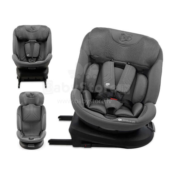 KINDERKRAFT automobilinė kėdutė XPEDITION 3 i-Size pilka