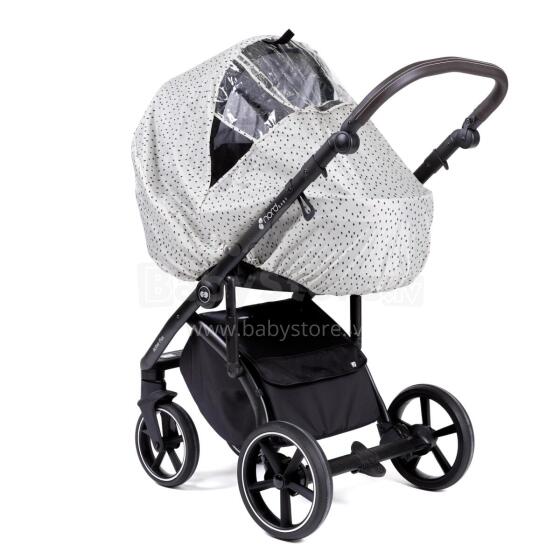 Nordbaby Universal stroller rain cover Beige dotty