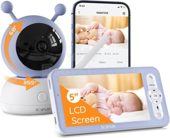 La bebe™ Accessories  Smart Baby Monitor  Art.243702 Kūdikių monitorius - vaizdo kamera