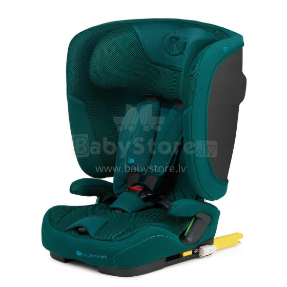 KINDERKRAFT FIX2GO i-Size automobilinė kėdutė 76-150 cm, žalia