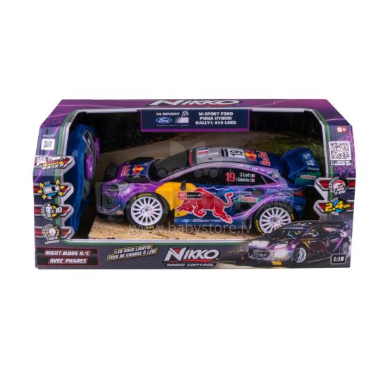 NIKKO „Night Mode“ RC automobilis M-SPORT FORD PUMA HYBRID RALLY1 #19 Loeb, 1:18