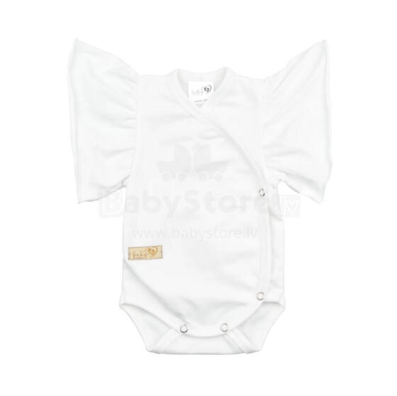 BABY 01376 Kūdikio bodžiukas su rankovėmis Butterfly Ecru 80/86
