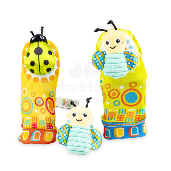 BALIBAZOO BB 82624 Set of socks and rattle on the hand meadow
