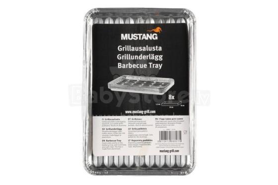 Mustang Barbecue folijos padėklas Mini 8 dalių aliuminio stovas