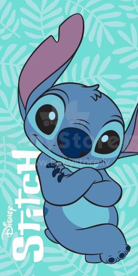 Disney Stitch Towel  Art.190946 Vaikiškas medvilninis rankšluostis 100% medvilnė 70x140cm