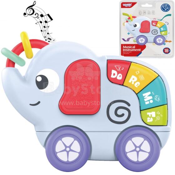 WOOPIE BABY Sensorinis muzikinis žaislas kūdikiams Dramblys