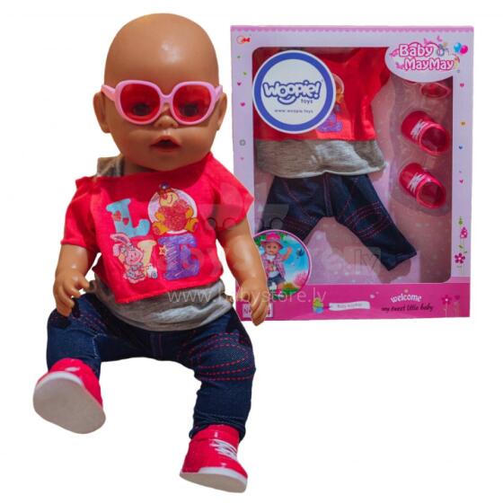 WOOPIE Модная кукольная одежда LOVE Очки Туфли 43-46 см