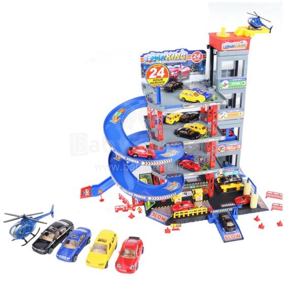 WOOPIE Multi-storey Parking Garage Car Wash Helicopter + Acc.