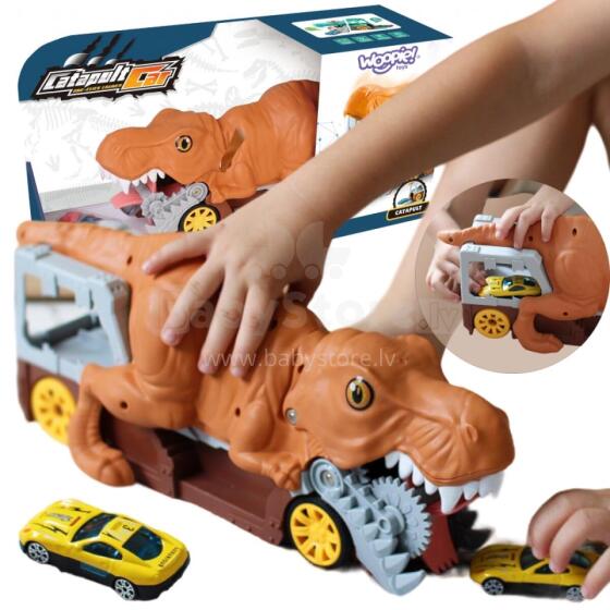 WOOPIE dinozaurų automobilių paleidimo įrenginys + automobilis 1 vnt.