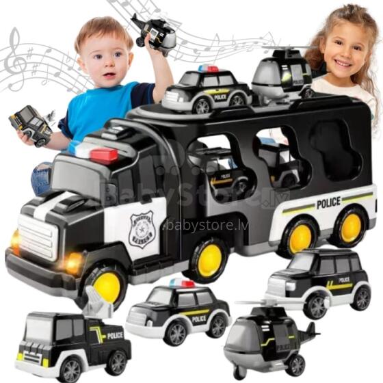 WOOPIE vilkiko rinkinys, 5 automobiliai – policija