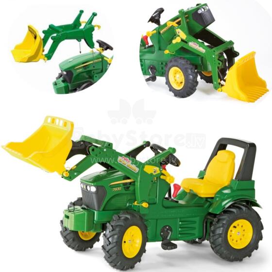 Rolly Toys rollyFarmtrac John Deere 7930 - Pedalinis traktorius su kaušu, žalias