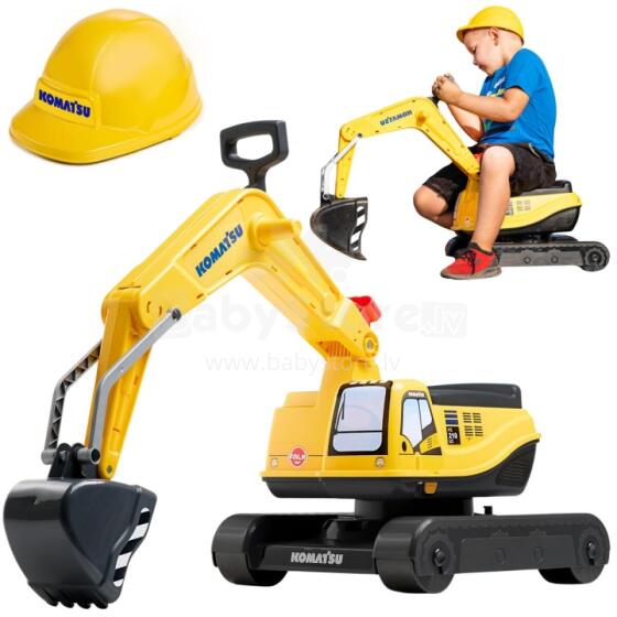 FALK Komatsu ekskavatoriaus besisukantis kastuvas + šalmas