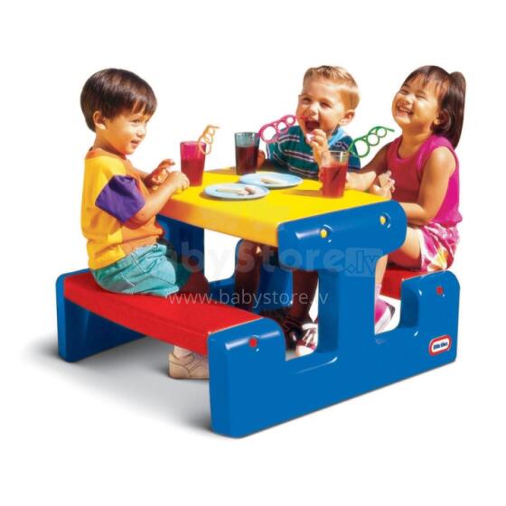 Little Tikes didžiulis pikniko stalas, mėlynas stalas