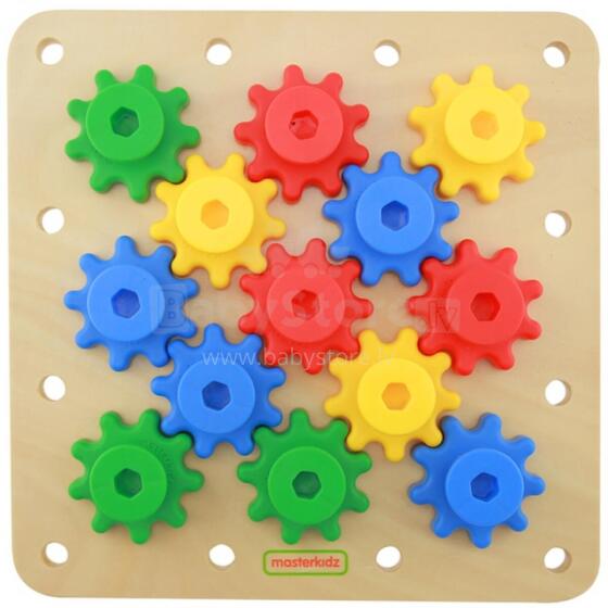 MASTERKIDZ Gears – susikurkite savo mechanizmą Montessori lenta