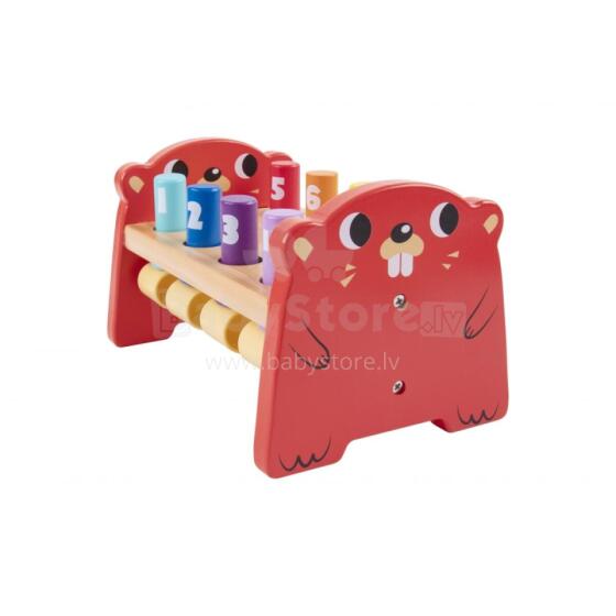 TOOKY TOY medinis perforatorius spalvotas