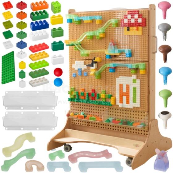 MASTERKIDZ medinė STEM laisvai stovinti lenta + priedai