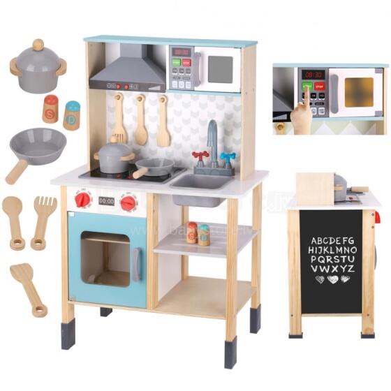 TOOKY TOY Didelė medinė virtuvėlė vaikams 10 vnt. FSC