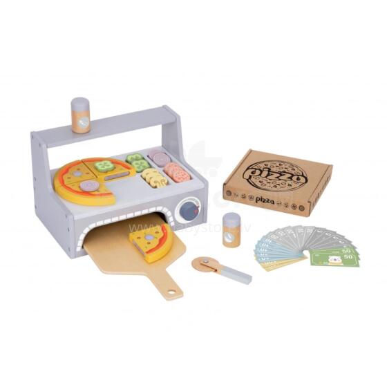 TOOKY TOY ŽAISLŲ PICERIA Medinės picos krosnies priedai