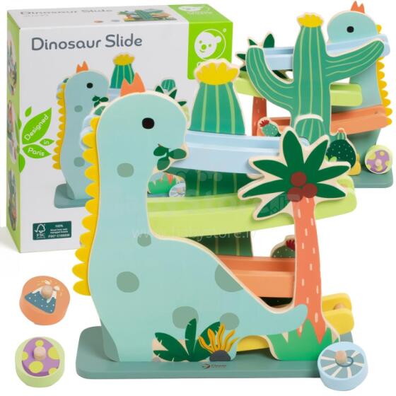 CLASSIC WORLD Spalvinga čiuožykla Dinozaurų takelis 5 vnt.